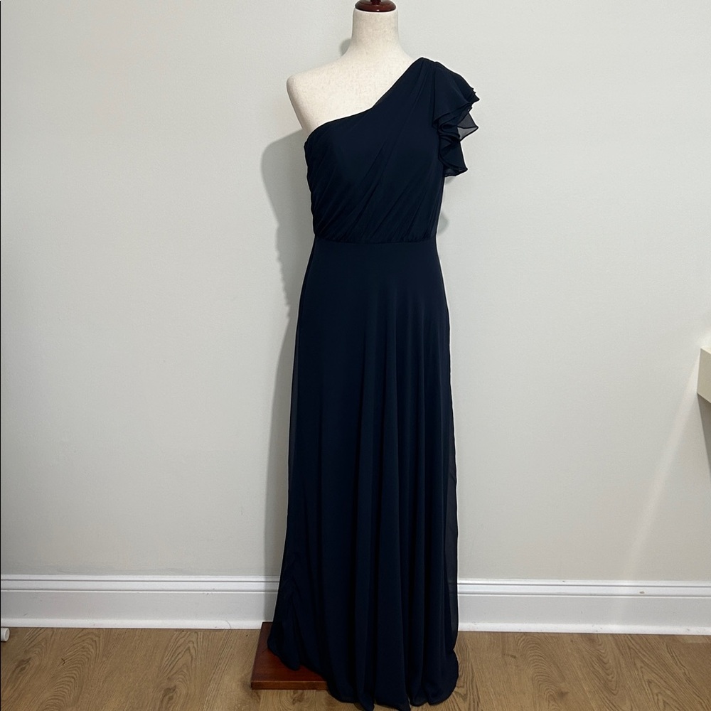 Dessy Collection Midnight Navy‎ Size 8 Gown